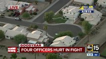 Goodyear officers hurt after family-fight breaks out