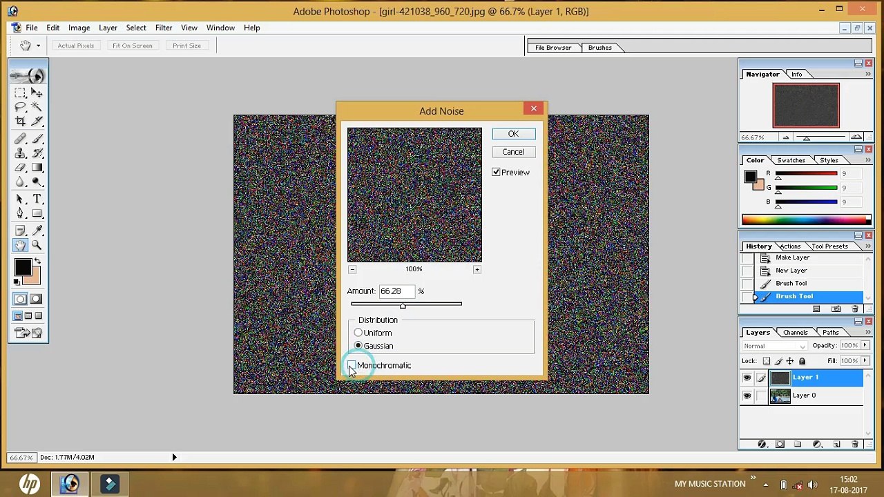 Amazing creation | Create Rain Effects in  Photoshop 7.0 | Nice tute | must watch |
