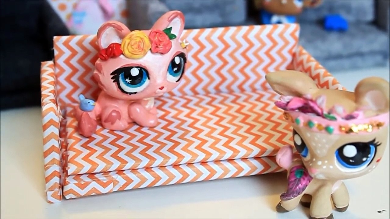 LPS DIY couch | How to make a doll couch