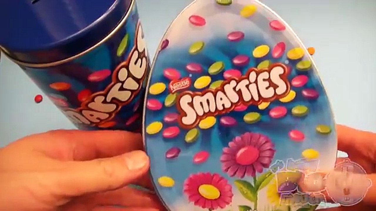 New Learn Colours with Surprise Eggs and a Smarties Rainbow!