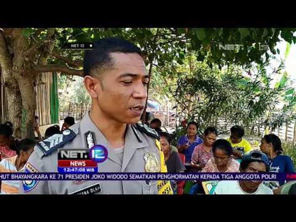 Polisi Kupang NTT Ajarkan Ilmu Mengenal dan Membaca Huruf Kepada Para Warga - NET 12