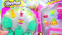 Unboxing Season 4 Shopkins 12 Pack in Disney Frozen Queen Elsa Shopping Cart - Toy Video