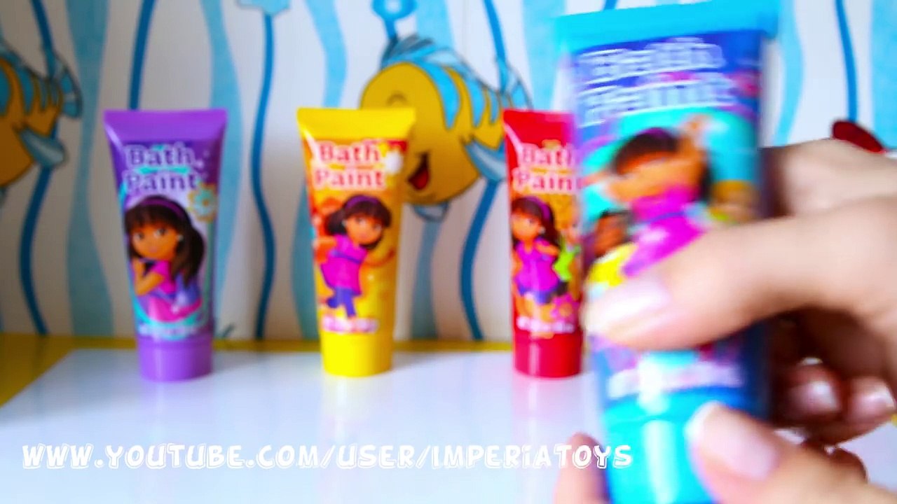 Little Mommy Bubbly Bath time Color Changing Baby Doll with Bath Paint Dora The Explorer