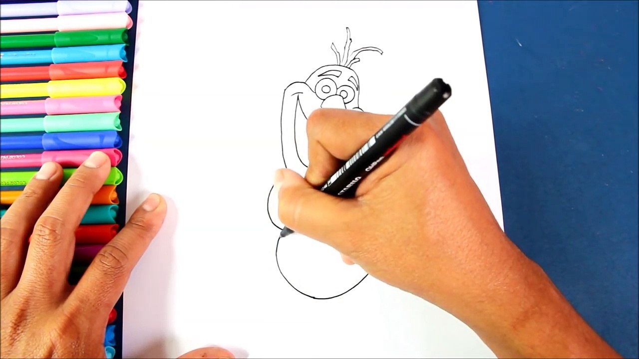 Cómo dibujar a OLAF de Frozen | How To Draw Olaf From Frozen
