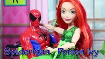 Spiderman and Poison Ivy Morning Routine DC Superhero Girls Dolls Harley Quinn and Joker