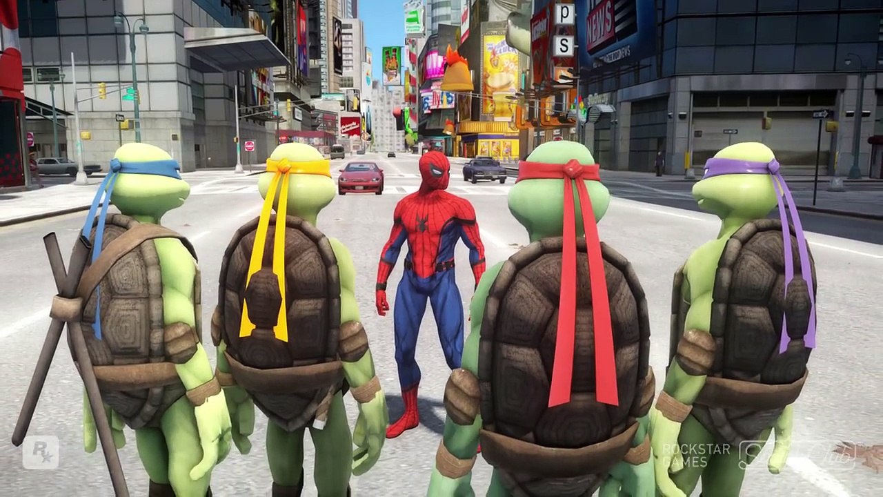 SPIDERMAN VS TEENAGE MUTANT NINJA TURTLES - EPIC BATTLE