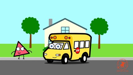 Learning Shapes Song With Betsy the School Bus - Baby, Toddler, Kindergarten Kids Learning Video