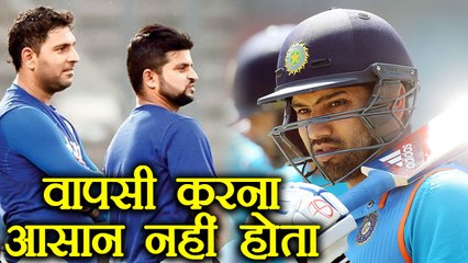 India vs Australia: Rohit Sharma says, come back in team never so easy | वनइंडिया हिंदी