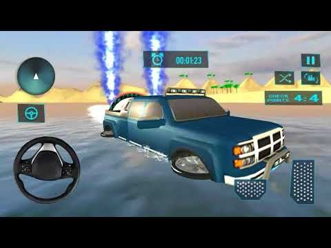 Beach truck water surfing - 3D fun driving - Android gameplay
