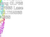 Speedy Inks  Compatible For Samsung CLP365 CLP365 CLP365 Laser Toner Set CLTK406S
