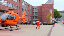 Hubschrauber Landung und Start in Wuppertal