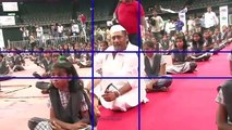 CM Devendra Fadnavis Amruta Fadnavis and Jackie Shroff Celebrate World Yoga Day