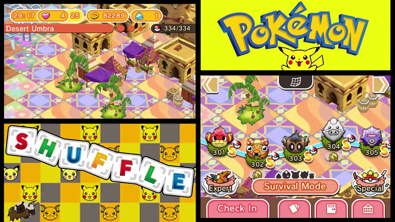 HUGE UPDATE !! - Pokemon Shuffle Version 1.3 (3DS) - QUICK GLANCE