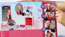 Barbie Brokatowy Salonik Fryzjerski z Lalką - Super Zabawa w Fryzjera! / Barbie Sparkle Style Salon