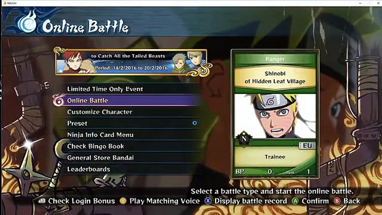 Naruto Shippuden Ultimate Ninja Storm 4 Free Online crack and FPS fix