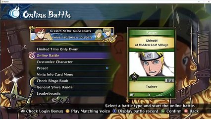 Naruto Shippuden Ultimate Ninja Storm 4 Free Online crack and FPS fix