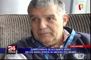 Carlos Páez relata su testimonio sobre accidente aéreo en Los Andes