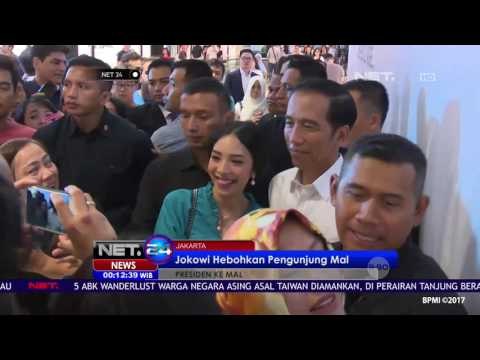 Kedatangan Jokowi Hebohkan Para Pengunjung Mal - NET24
