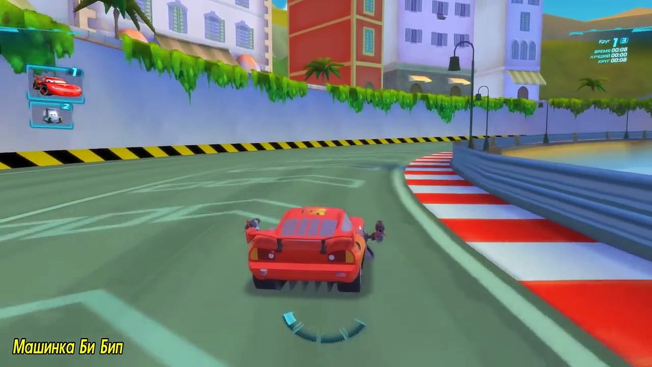 Тачки 2 Молния Маквин игра мультик про машинки Прохождение часть 1
