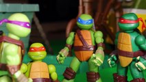 Kids Toys Channel TMNT Shredder steals Party Wagon! Teenage Mutant Ninja Turtles Just Kids TV