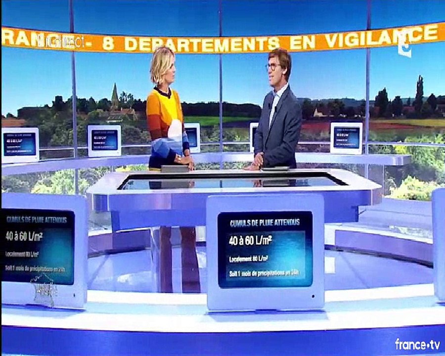 Intervention de Alexis Jannot dans l'émission Météo à la Carte du Mercredi 13 Septembre 2017 sur France 3 National