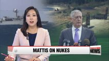 Mattis tight-lipped on possible redeployment of tactical nukes in South Korea