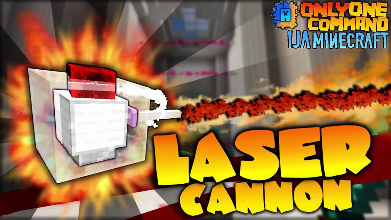 Minecraft: How to get Laser Cannons! (One Command) NO Mod! - 動画 Dailymotion