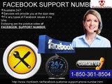 Access Help Via Facebook Support Number At Anytime @ 1-850-361-8504