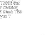 Speedy Inks  Compatible Brother TN336 Set of 4 Laser Cartridges TN336BK Black TN336C