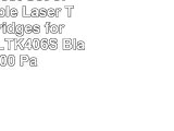 MyTripleBest Set of 2 Compatible Laser Toner Cartridges for Samsung CLTK406S Black 2300