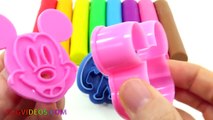 Learn Colors Play Doh Peppa Pig Elephant Mickey Mouse Hello Kitty Fun & Creative for Kids EggVideos