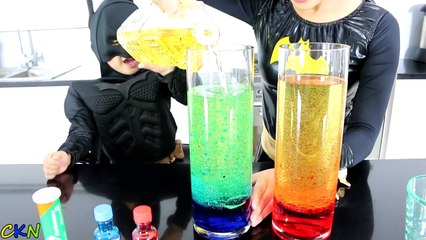 Home Made Lava Lamp Experiment With Batman And Mumma Bat Cool Kids Activity Ckn Toys