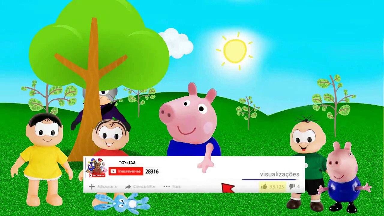 Miraculous Monica ladybug vira Antibug vs Cebolinha cat noir Hawl Moht George Pig portugues