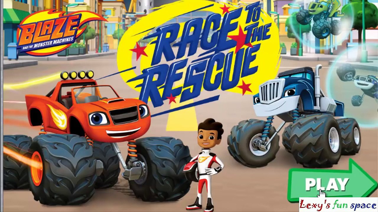 Вспыш и Чудо-Машинки Вспыш Спасает Друзей Blaze & Monster Machines Blaze Rescue Race