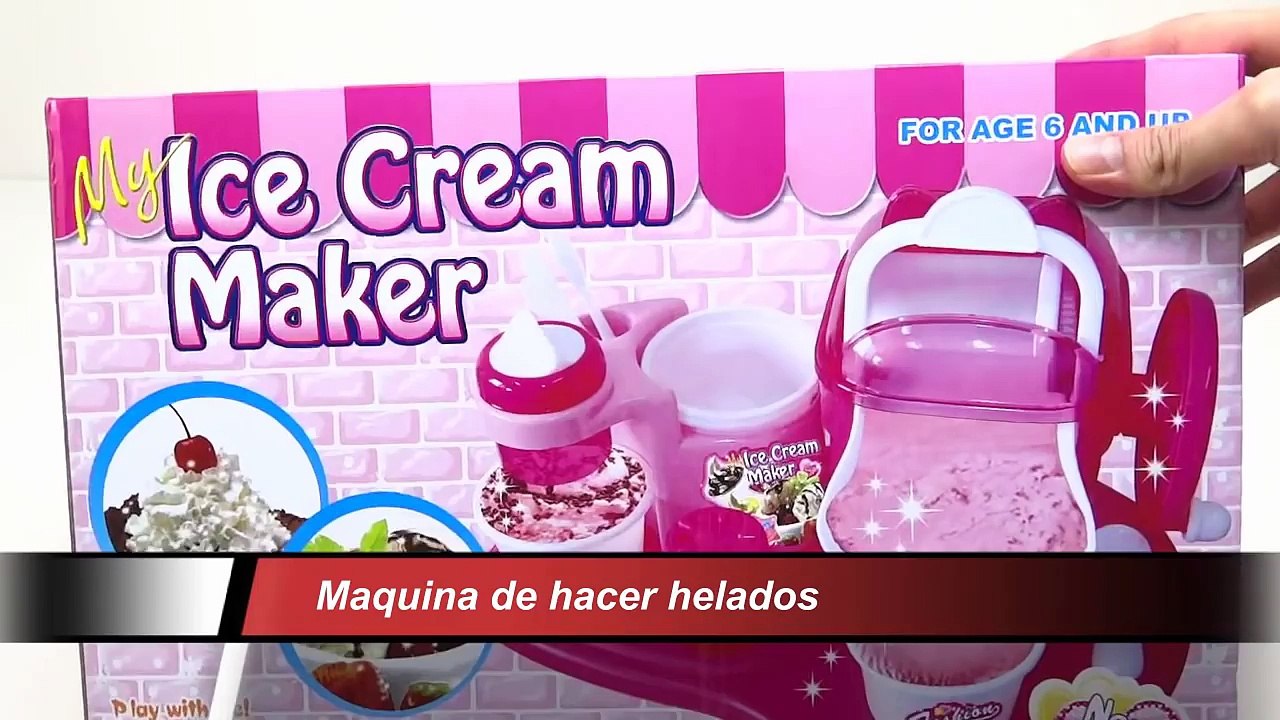 Maquina De Hacer Helados De Verdad Heladeria De Juguete Para Niñas Ensamble y Preparacion