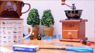stopmotion cooking サイコロコーヒー【ストップモーションムービー・ミニチュア料理・音フェチ・minifood・GHIBLI】