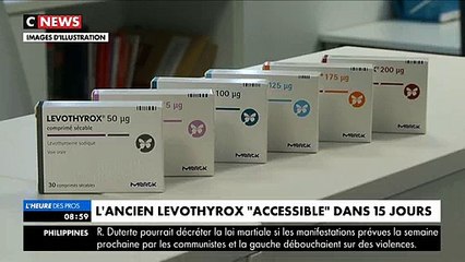 L'ancien formule du Levothyrox sera "accessible" dans 15 jours en attendant des "alternatives", annonce la ministre de l