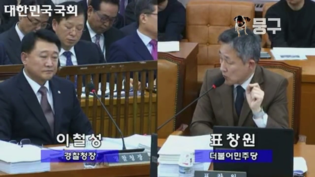 [2월27일 실황] 경찰출신 표창원 의원, 경찰총장 갈구다 ㅋㅋㅋㅋ, 친박집회 내란선동 테러위협 관련 질의