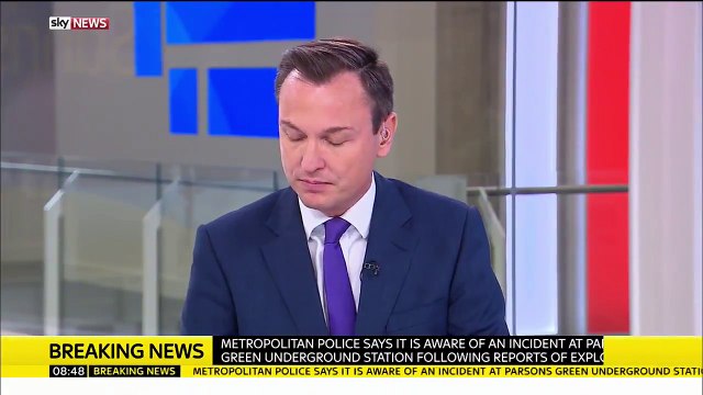 Darren Oatway Met Police says an incident at Parsons Green underground station following reports of an explosion Parson