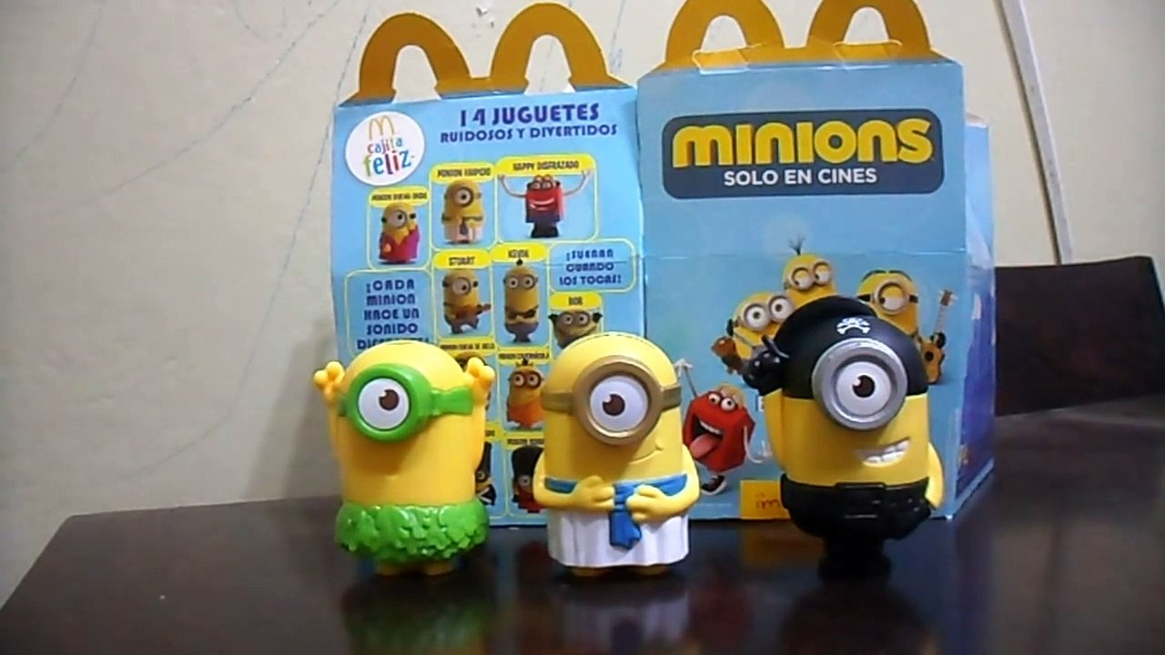 MINIONS en mi Cajita Feliz de Mcdonalds new