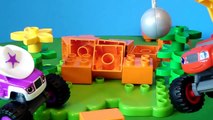 BLAZE AND THE MONSTER MACHINES Nickelodeon Wrecking Ball Blaze vs Brickety Walls Toys Video Parody