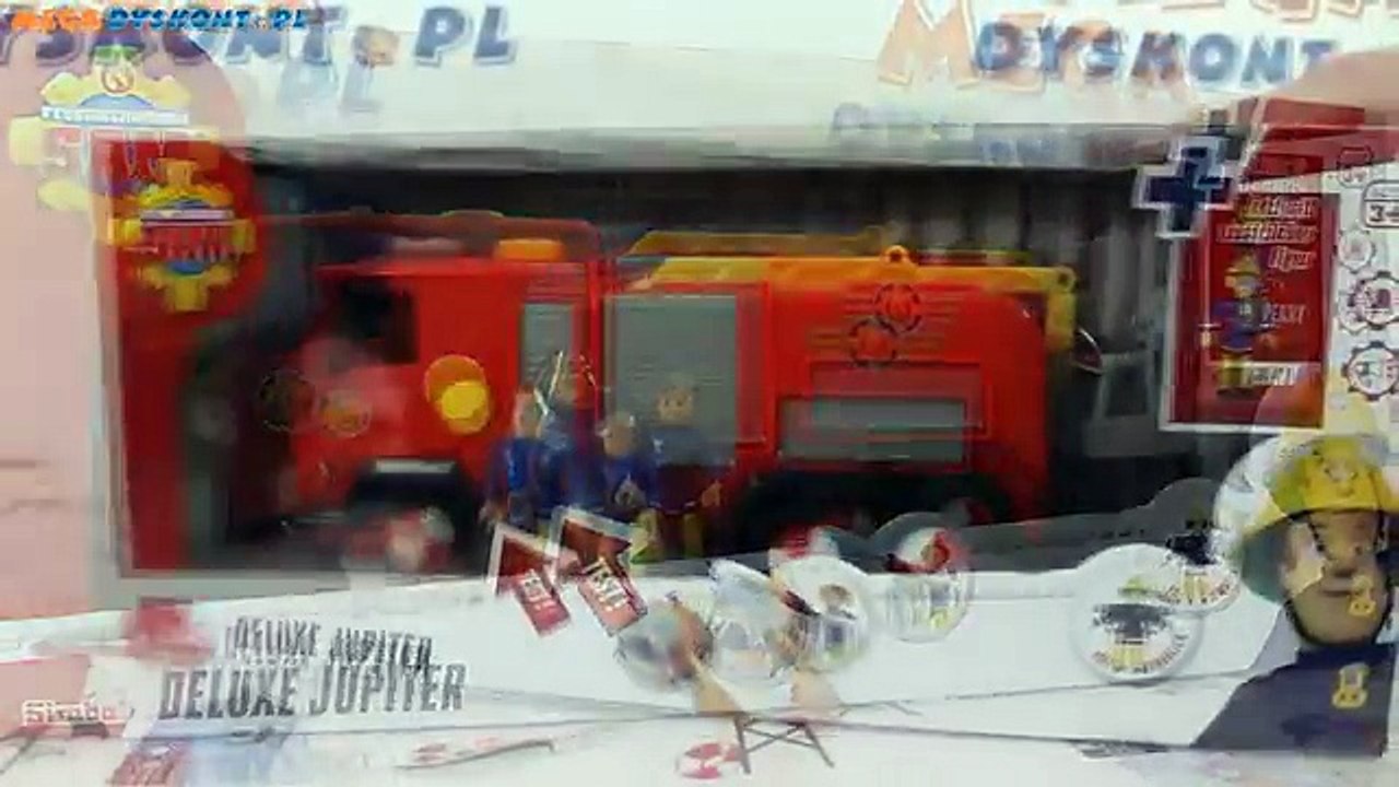 Deluxe Jupiter with Figure / Wóz Strażacki Jupiter z Figurką - Fireman Sam - Simba - 10925