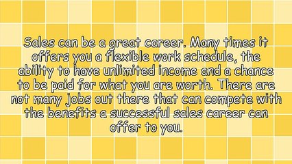 Working in a Sales Position