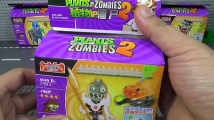 yg Plants vs zombies 2 좀비 미니피규어와 완두콩 발사 호박 레고 짝퉁 플랜츠 앤 좀비 Lego knockoff
