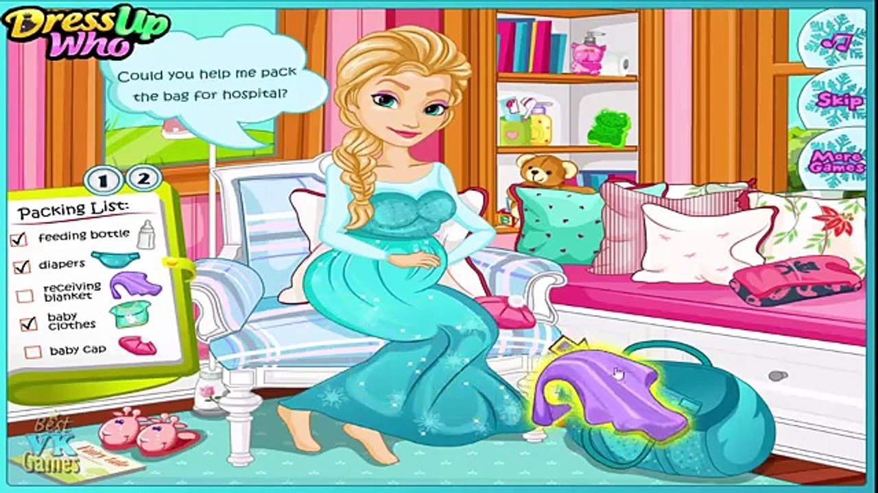 Frozen Elsa Gives Birth Pregnant New Born Game Walkthrough Full Episode