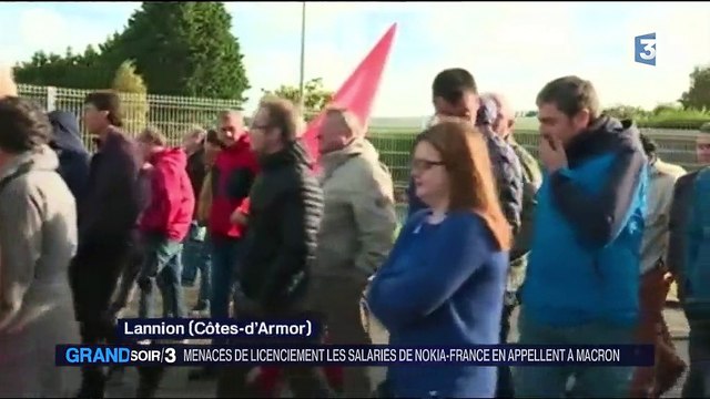 Nokia : des salariés manifestent contre les suppressions d'emplois