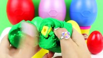 Toy Story 3 Play Doh Surprise Eggs LPS Spongebob Ben and Holly Peppa Pig Frozen New Toy St