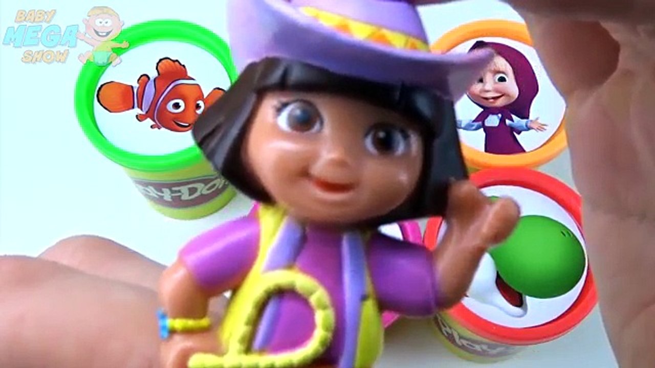 Сups Stacking Play Doh Clay PJ MASKS Disney Superheroes Surprise Toys Learn Colours in Eng