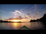 Adventurous Kayaker Documents Sunset over Alafia River
