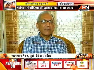 Salman Haider says on Rohingya that we don't have to forget humanity for politics